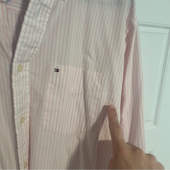 Tommy Hilfiger Academy Poplin Button Down, Medium - Picture 6 of 6